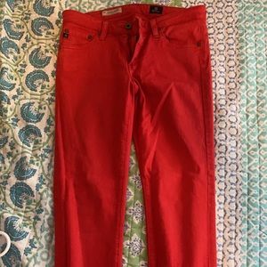 AG jeans Stevie size 26r in red